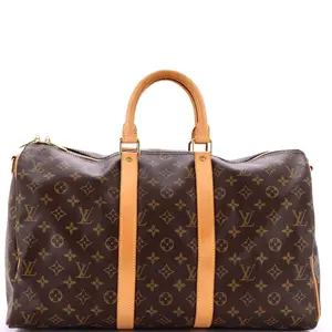 Pre-owned Louis Vuitton Canvas Coated Travel Bags Keepall Bandouliere Bag Monogram Canvas 45 by Rebag