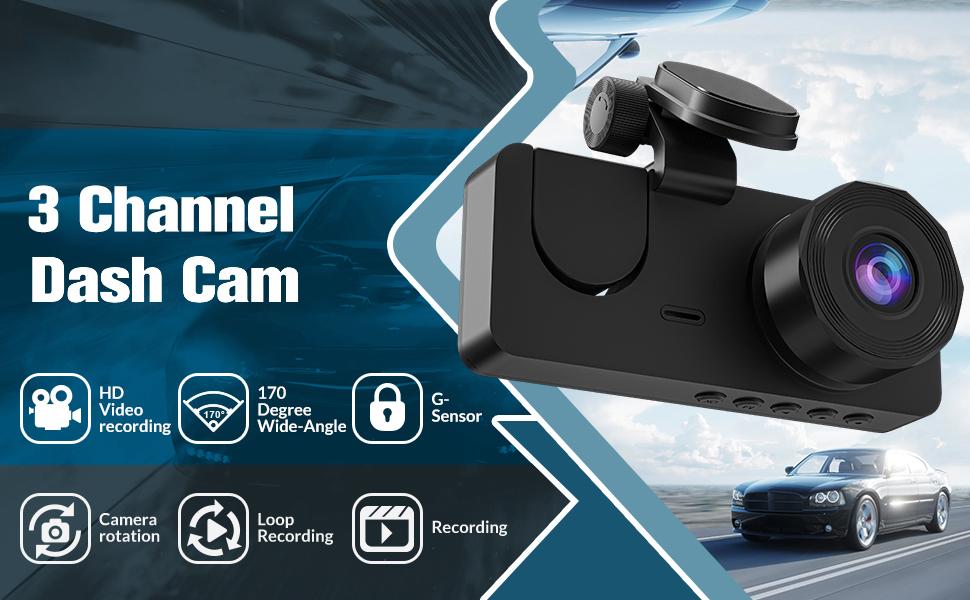 HD Car DVR with Dual Lenses, Loop Recording and 64GB Memory Card, Car Rear View Camera, Driving Recorder, 1080P, TIKTOKBLACKFRIDAY HD Car DVR with Dual Lenses, Loop Recording and 64GB Memory Card, Car Rear View Camera, Driving Recorder, 1080P, TIKTOKBLACKFRIDAY