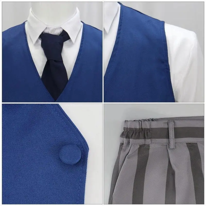 Beastars Cosplay Costume Legoshi Cos Outfits Anime Wolf Clothing for Men Halloween Carnival Party Stage Performance Suit Uniform