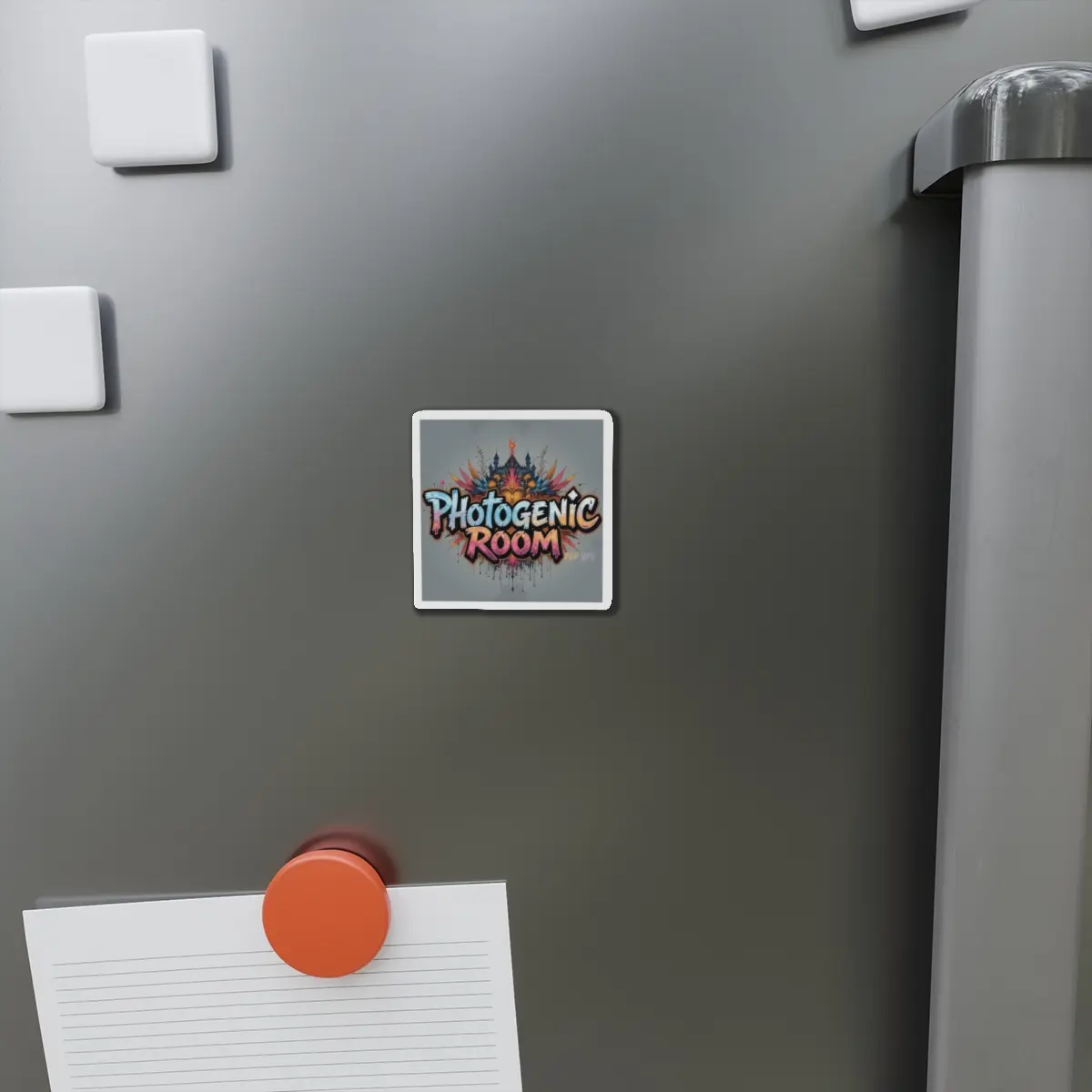 Merch Graffiti Logo Magnet | Die-Cut Magnet