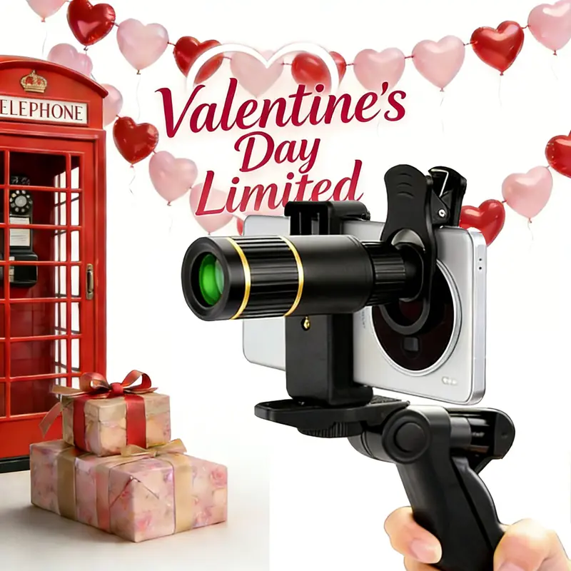 22x Smartphone Telephoto Lens with All-Metal Body, Coated Lenses, High-Quality Prisms, 17mm Eyepiece, High-Definition Imaging - 22x Without Phone Holder, Outstanding Night Shooting Ability, Adult Hunting Outdoor Accessory, Bird Watching Gift