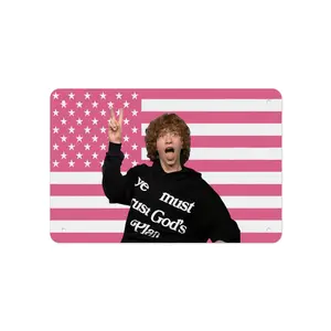 Nelson Neumann Printed Metal Painting for Garage, Home, Cafe, Bar, Bathroom Wall Decoration Premium Sign 8x12 In