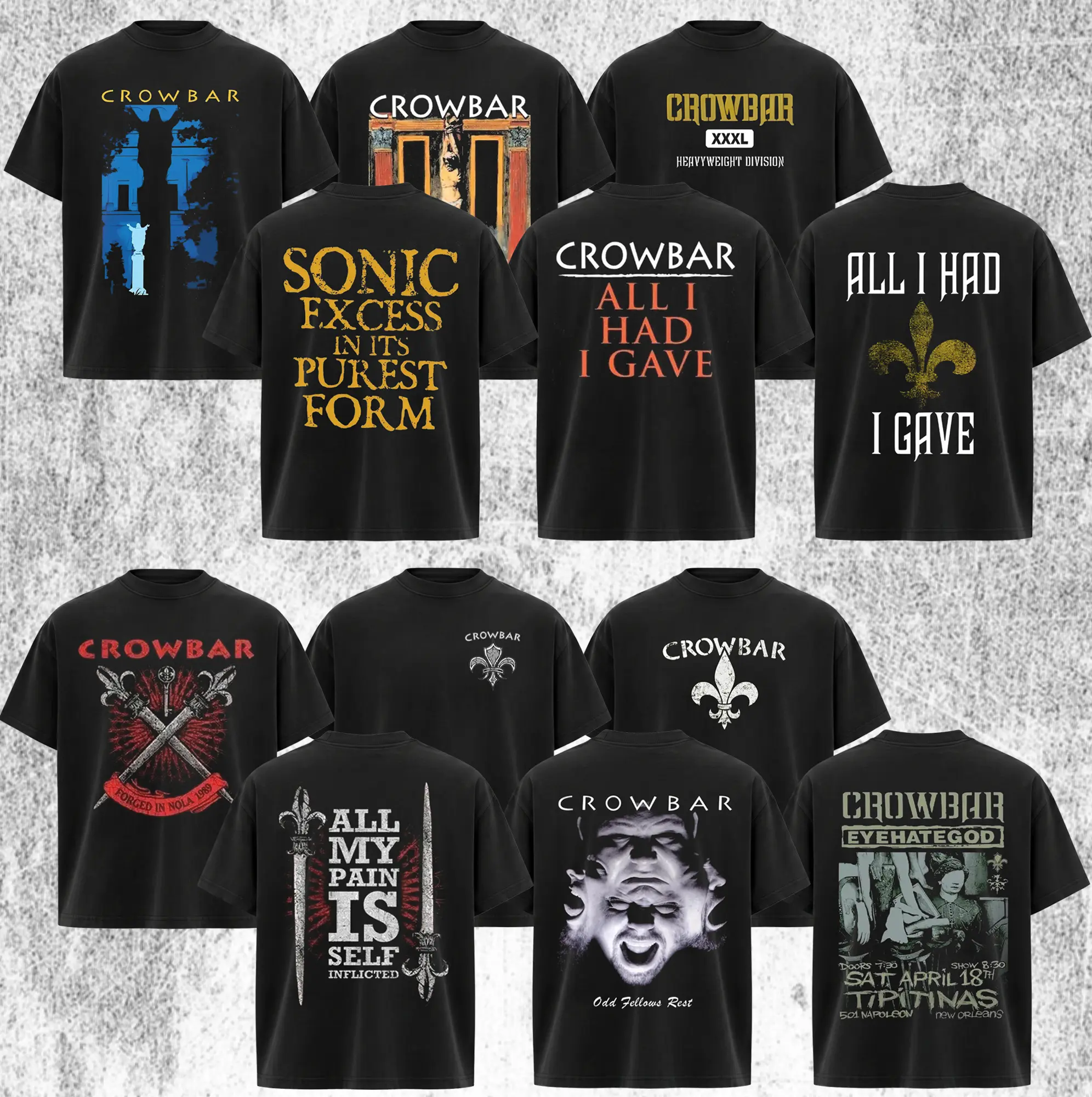[Collection] Crowbar Band T-Shirt, Classic Crowbar Shirt . Vintage Sludge Metal Band Tee, Classic Heavy Metal Graphic Shirt, Retro Rock Music Tee, Alternative Metal Fan Gift, Unisex Cotton T-Shirt, Casual Streetwear for Men & Women