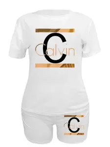 Fashionable Women's Heart Print Letter Pattern Knitwear Set, Casual Fitted Regular Length Tops, Thin Fabric All Seasons Wear, Non Sensitive Goods, Lady Clothes