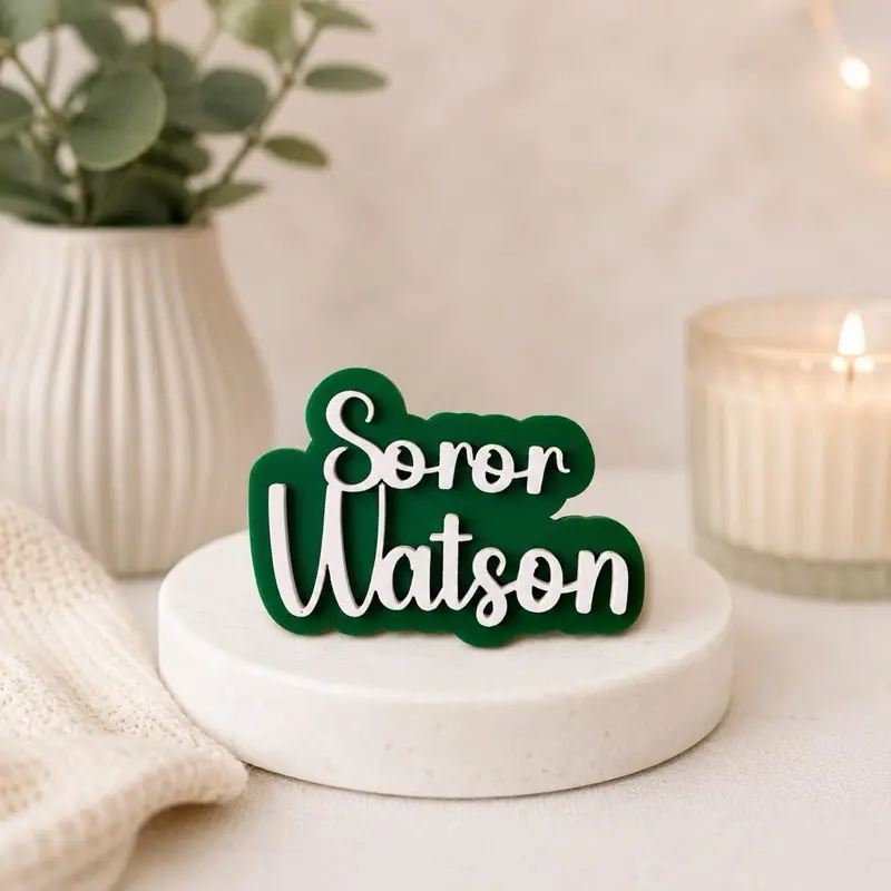Alpha Kappa Alpha Sorority Customized Lapel Pin- Enter name in order comments