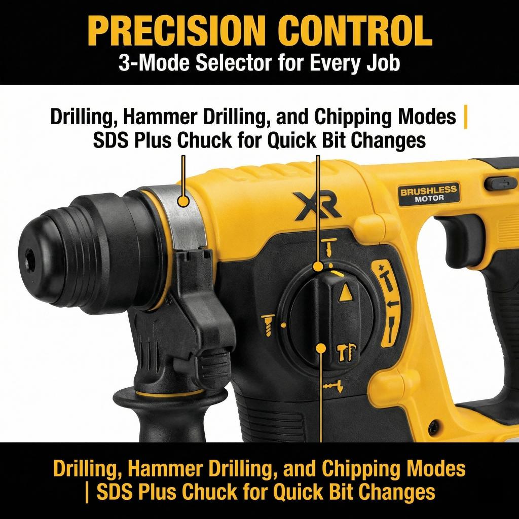Dewalt DCH273 Rotary Hammer Drill Kit One Battery Charger Building Repair Electric Wrench Makita Charger