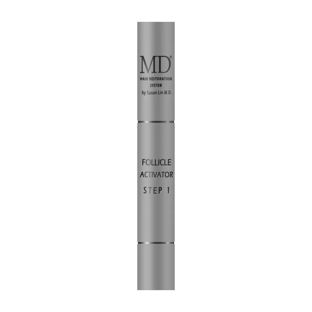 MD HAIR Follicle Activator Scalp Treatment Serum - Unisex Adult Haircare, Normal Scalp Use, Biotin & Growth Peptide Complex, 0.14 fl.oz/4ml, Thick Hair Growth Support