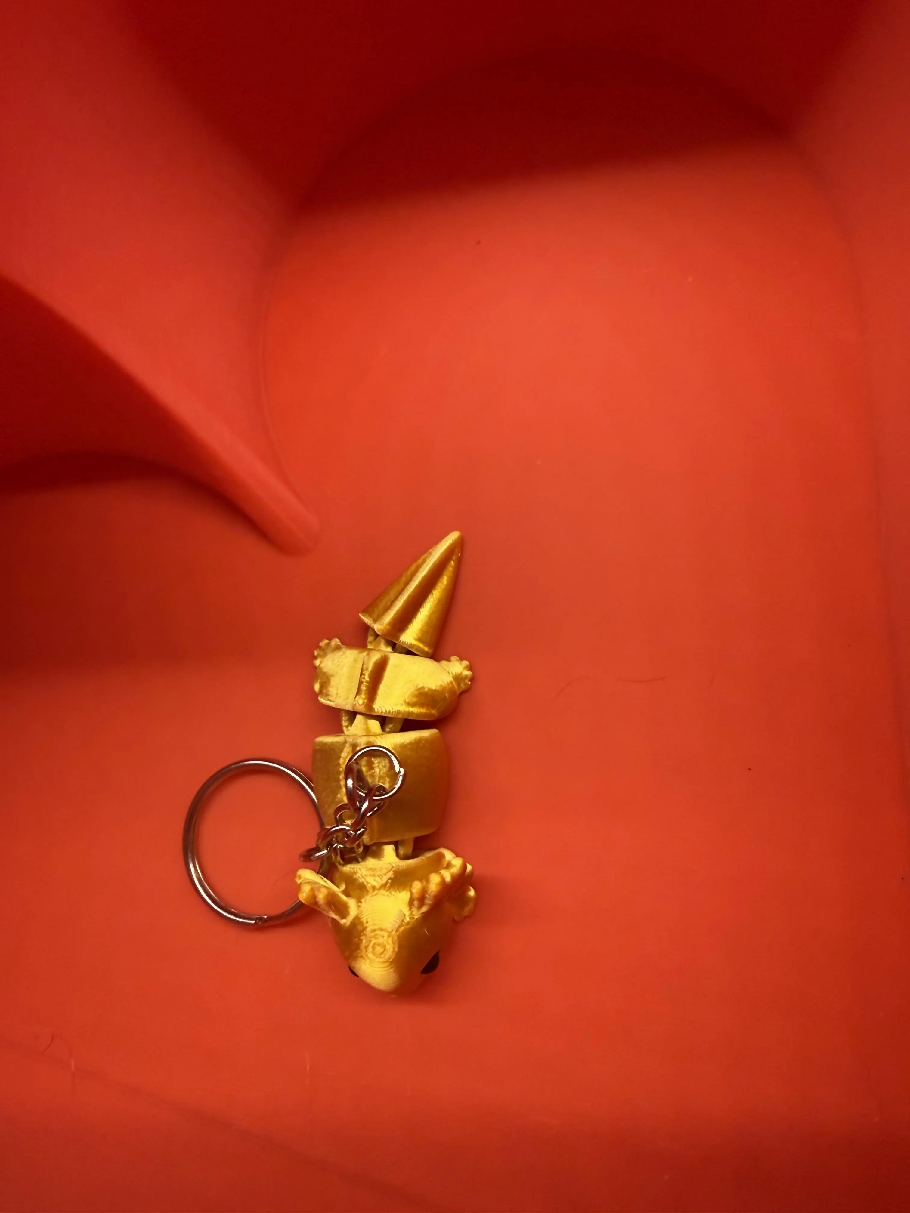 Axolotl Fidget Toy Key Chain