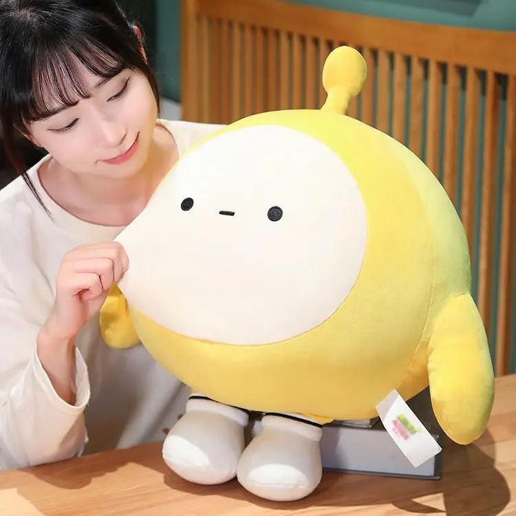 Egg Party Plush Doll Pillow for Sleeping, Plush Toy for Boys and Girls, Birthday Gift Cactus Plush Doll Yellow White Black Pink Cute Soft Pillow for Sleeping Boys Girls Birthday Gift Adorable Home Decor