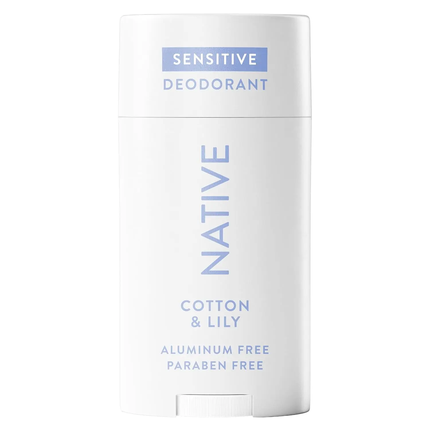 Native Sensitive Aluminum-Free Deodorant for Women & Men, Naturally Derived Ingredients, 72-Hour Odor Control, Baking Soda, Coconut Oil, Shea Butter, Cotton & Lily Scent