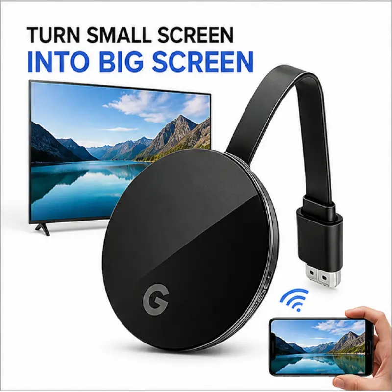HDMI Wireless Adapter for TV & Projector, 2.4G WiFi Screen Mirroring Dongle for Phone Supports AirPlay Miracast, Electronic Gadgets