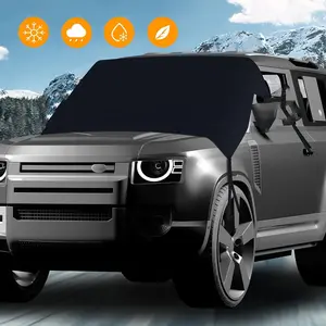 1pc 600D Anti-icing Windshield Cover, Waterproof Windshield Cover, Against Snow, Ice, Frost Dust, Foldable Winter Cover For Cars, SUVs, Trucks