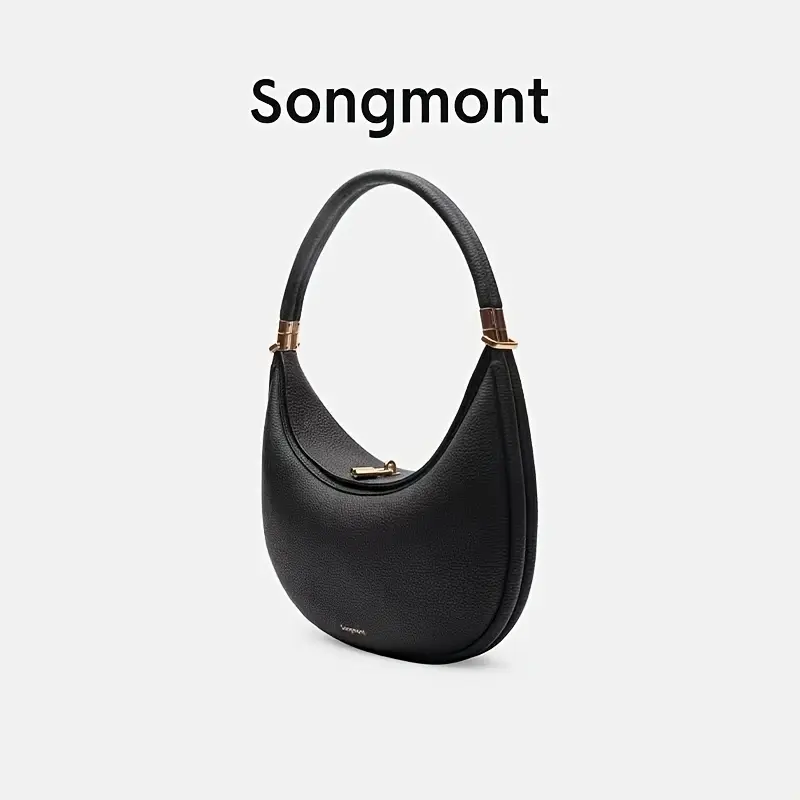 [Moon Bend Cross Shoulder Bag] Moon Bend Bag At The Foot Of The Mountain, Pine Crescent Moon Bag, Medium Series, Single Shoulder Underarm Cross Shoulder Handbag