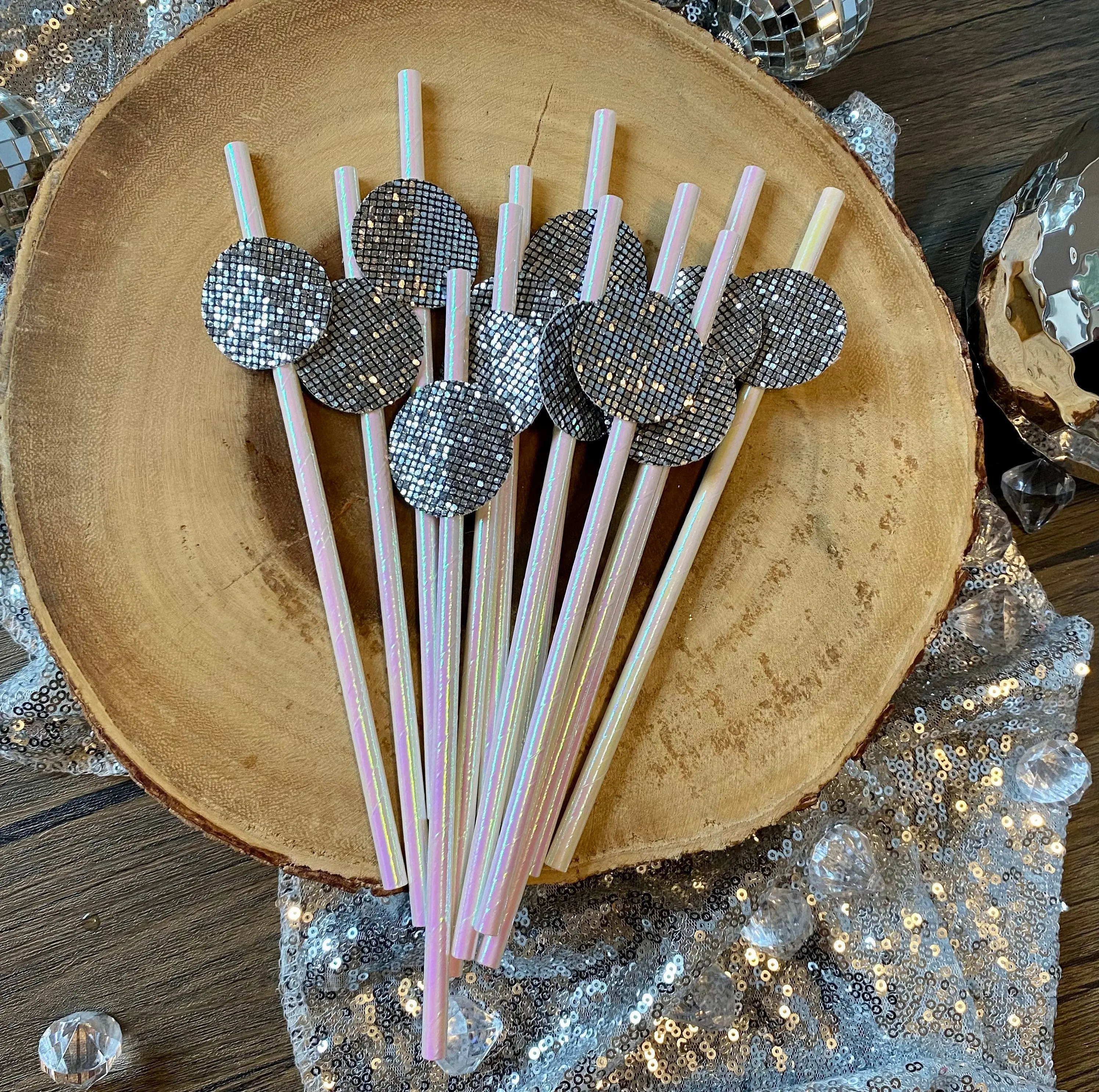 Disco Ball Straws