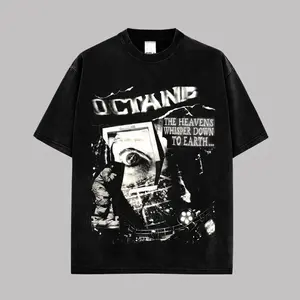 Drake OVO Octane Vintage Graphic T-Shirt Premium Washed Cotton (Made In US), Hip Hop Rap Aesthetic Tee, Urban Streetwear Shirt, Music Fan Merch, Unisex Gift, Dark Monochrome Album Style NVZ