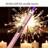 Portable Rechargeable Lighters - Type-C USB Arc Windproof Electronic Lighter with Thermal Flame Safety, Nail Care Manicure Tool, Anniversary/Thanksgiving Gift for Wife, for Cooking Use
