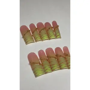 ZEBRA QUEEN | SQUARE | LONG | PRESS ON NAILS