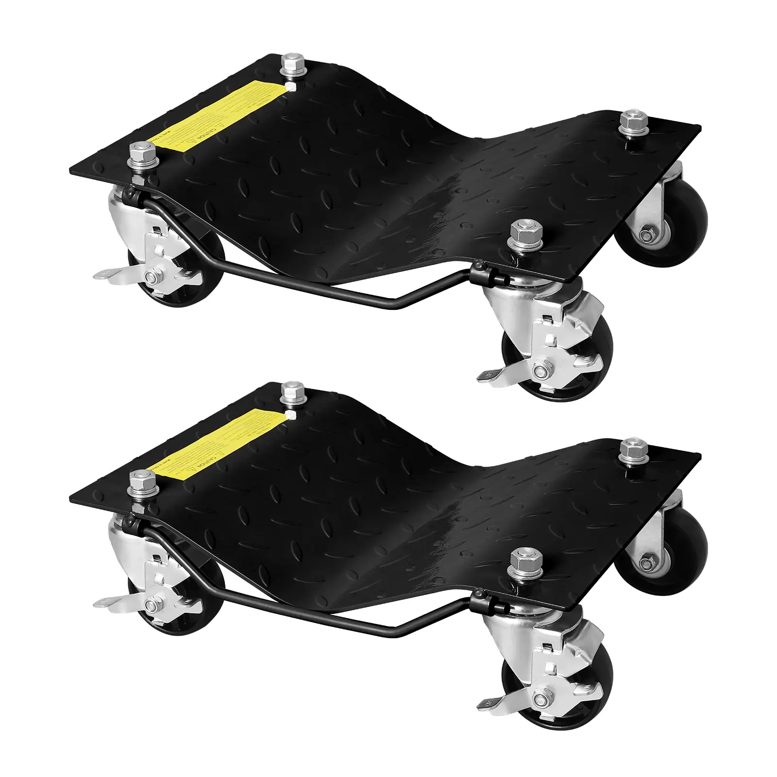 Heavy Duty Car Dolly Set of 4, Car Tire Dolly – 3,000 Lbs Pound Total Capacity Stake Dollies for Tow or Vehicle Storage