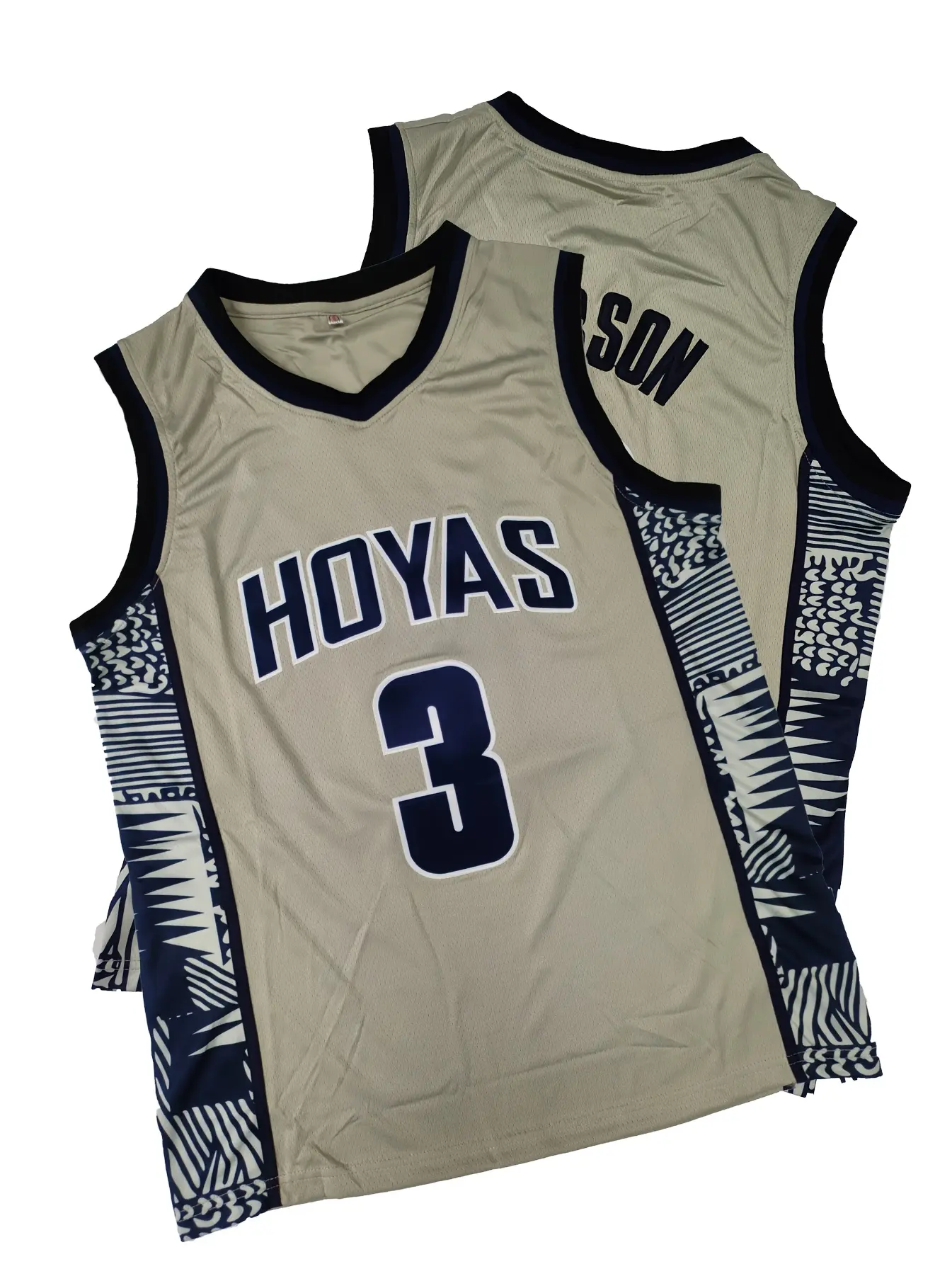 Men's No. 3 Gray Basketball Sports Vest, Sizes S-5XL