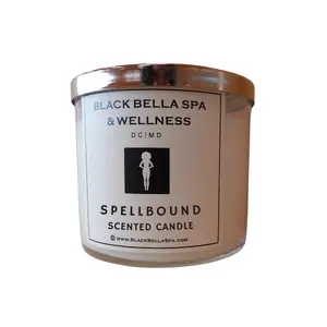 Black Bella Spa Spellbound Scented Soy Candle – Sweet Citrus, Floral & Musk Aroma
