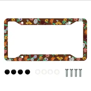 Nothing Good Starts in A Getaway Car Plate Frame with Screws for Standard US Canada License Plate Holder Stainless Steel Car Accessories 12x6 Inch Automotive Truck Vehicle