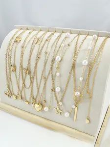 Women's Fashion Jewelry Set, Necklace with Butterfly & Star Design, Perfect Gift for Christmas, Valentine's Day, Holidays, Modern Versatile Accessories, Fashionable Jewelry Accessories