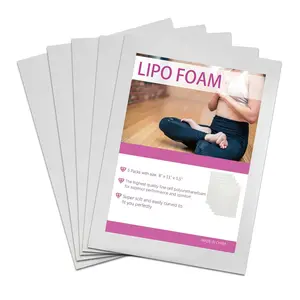Lipo Foam Pads for Post Surgery, Bbl Foam Boards after Lipo, Works with Ab Board Compression Garments Tummy Tuck, 5 Pack Liposuction Surgery Foam Sheet for Recovery 8" X 11