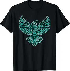 100% Cotton Thunderbird Native American Tribal Art T-Shirt