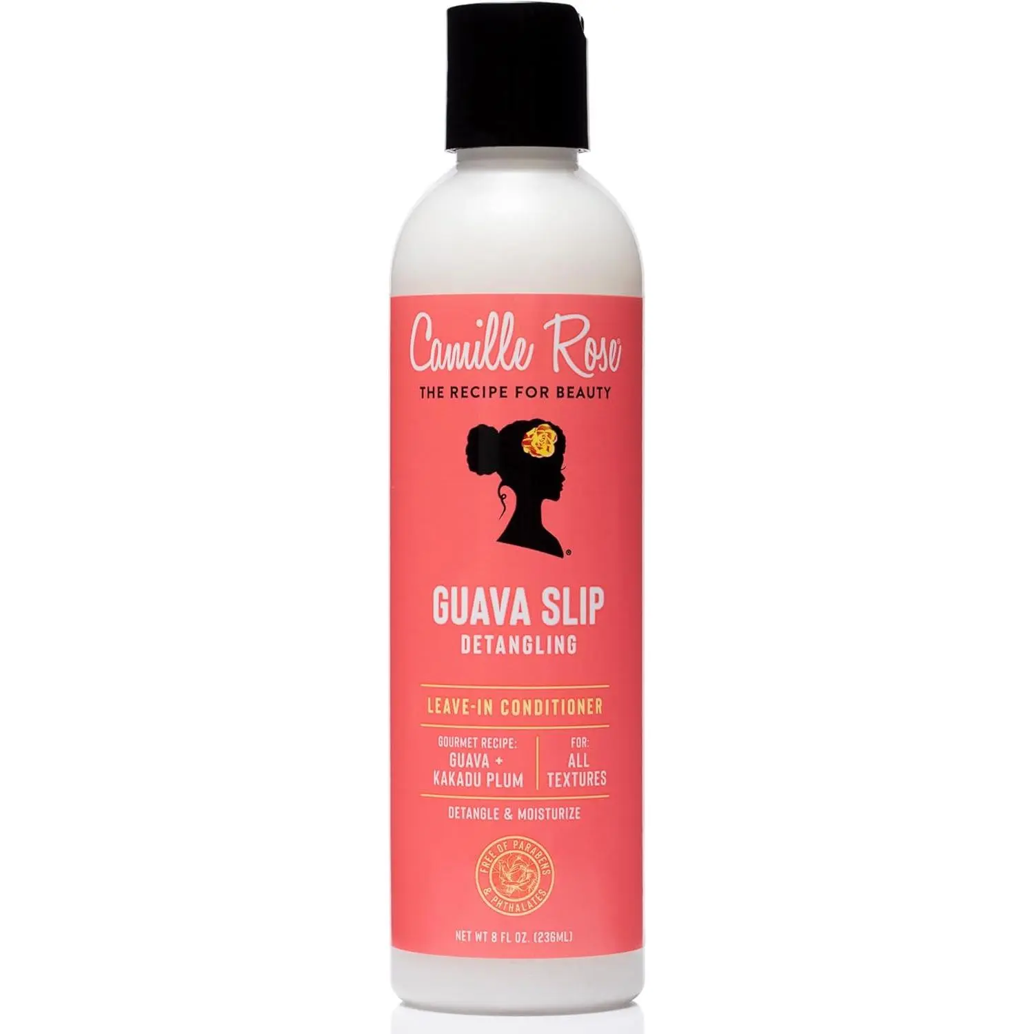 Camille Rose Guava Slip Leave-In Conditioner for Smoothing & Detangling, Daily Haircare with Guava & Kakadu Plum, Anti-Frizz Moisture, 8 fl oz, Gentle