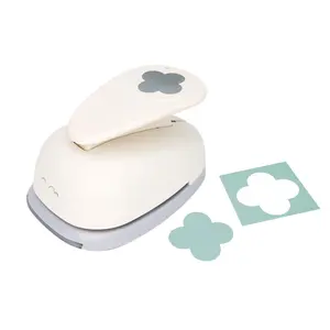 Bira 3 inch Mini Round Envelope Lever Action Craft Punch, Flower Punch, for Paper Crafting Scrapbooking Cards Arts DIY Projects