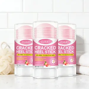 3 Pack Elaimei Heel Repair Stick 40g Peach Aloe Cracked Foot Repair Moisturizing Rough Skin Care Winter Essential Anti-Crack Moisturizer Foot Cream