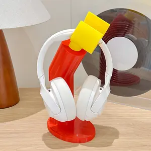 A Beautiful Creative Desktop Headphone Stand, Headphone Base, Headphone Hook, Gaming Setup Accessory, Decoration for ' And ' Rooms | Practical Shelf, Utility Racks