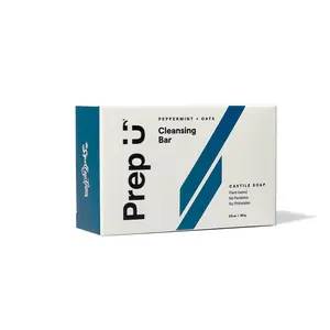 Peppermint & Oats Castile Bar for Teen Boys — Cooling Sensation, Gentle Exfoliation