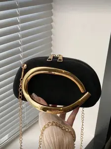 Elegant Handbag with Gold Hardware, Ideal for Dates, Vacations, Formal Events and Weddings, Perfect Gift for Holidays, Evening bag