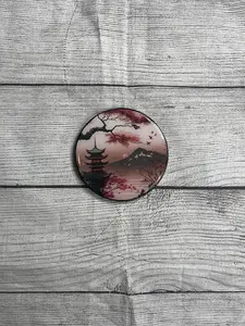 Cherry Blossom Epoxy Resin Wood Coasters