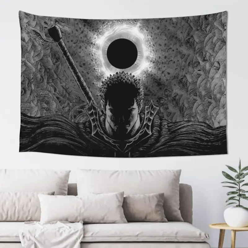 Heqqred Anime Berserk Tapestry Wall Hanging Home Decoration Wall Blanket Dormitory Living Room Bedroom Backdrop Poster(60x40inch)