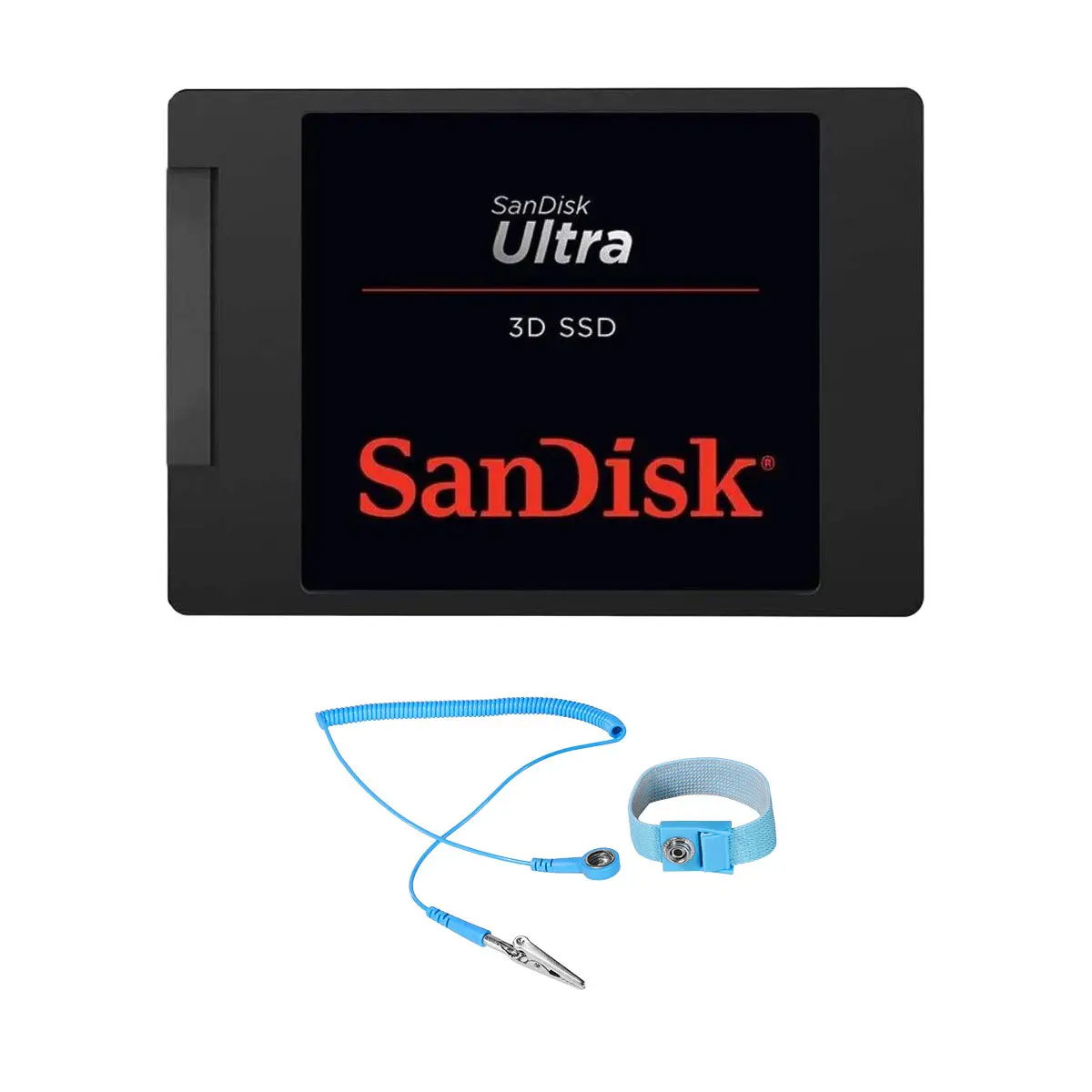 SanDisk Ultra 3D 4TB SATA III 2.5" Internal SSD, Bundle with Green Extreme 6' Anti-Static Wrist Strap