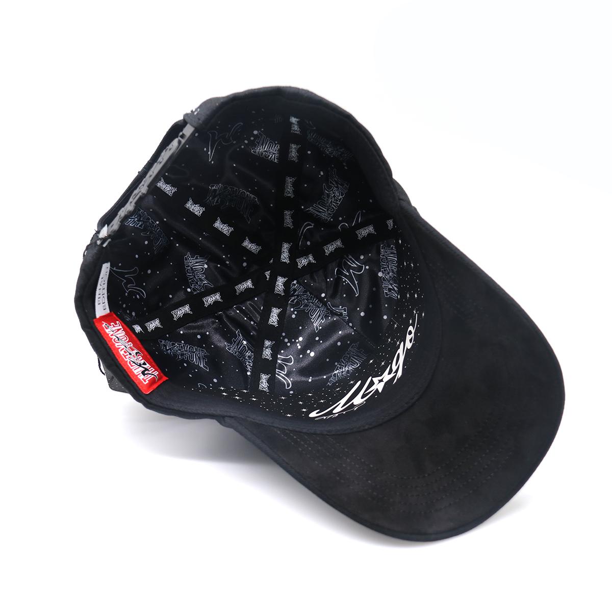 Black Full-Rhinestone Street-Style Baseball Cap — Embellished & Embroidered Hip-Hop Flat-Brim Hat, Unisex Adjustable Urban Streetwear Headwear