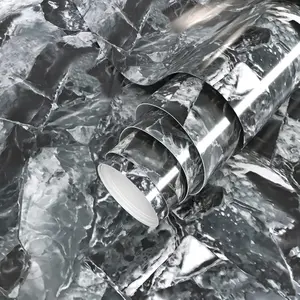 Glitter Wallpaper Roll, Christmas Metallic Shimmer Removable Covering, Perfect for Party Backdrop & Celebration Decorations