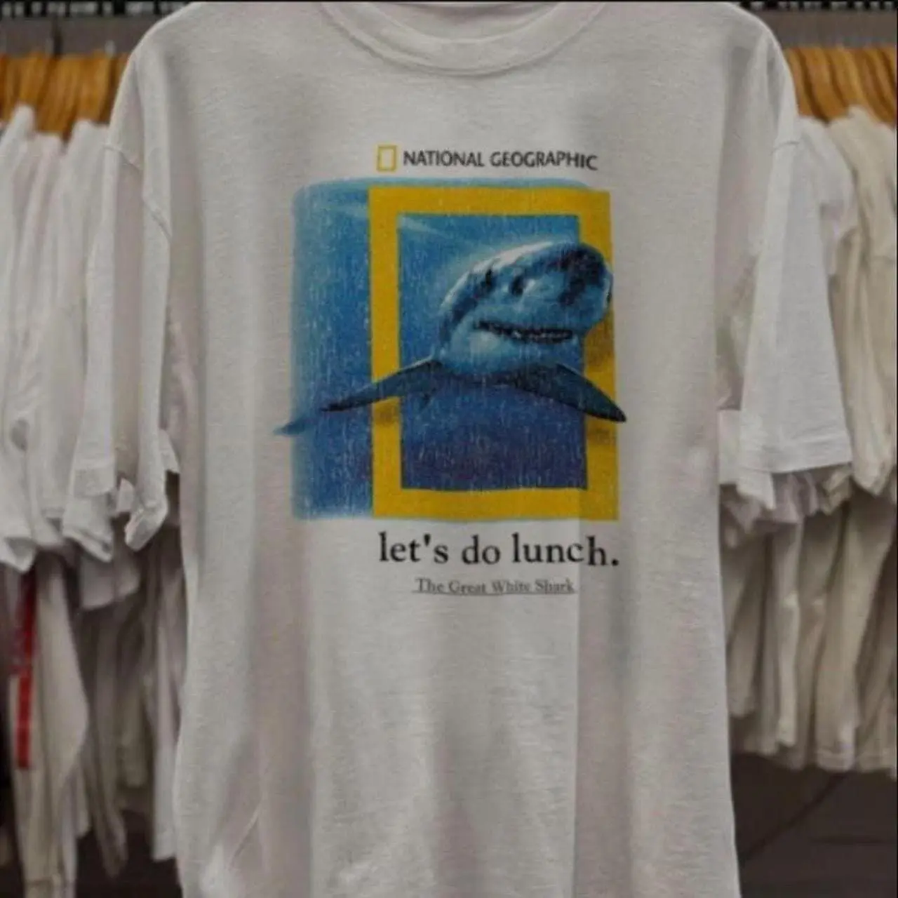 National Geographic White Shark Tee