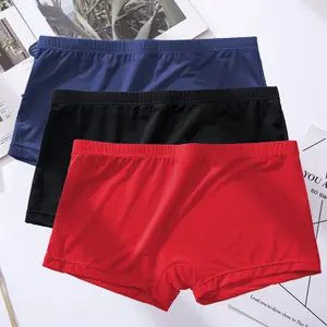 3/ kit Men Underwear Ice Silk Sexy Translucent Boxer Shorts Ultra-thin Panties Boxershorts Underpants Cool