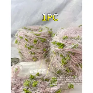 1pc Chic Tweed Style Mohair & Toothbrush Yarn for Crochet & Knitting, Ideal Accessories for Making Handmade Bags, Scarves, Sweaters, Premium Soft Textured Craft Yarn Supplies, Perfect for DIY Fashion Knitting Projects, Suitable for Crochet Hooks & Knittin