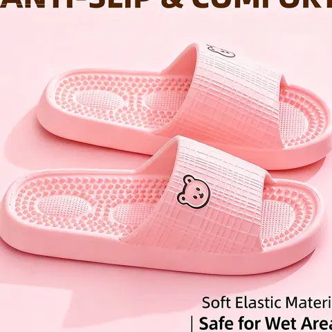 Women's 2-Pair Geometric Soft EVA Slide Sandals - Slides for Women, Slip-On, Cushioned Anti-Slip Sole, Cozy Ootd, Lightweight Casual Wear, All-Season Indoor/Outdoor Slippers