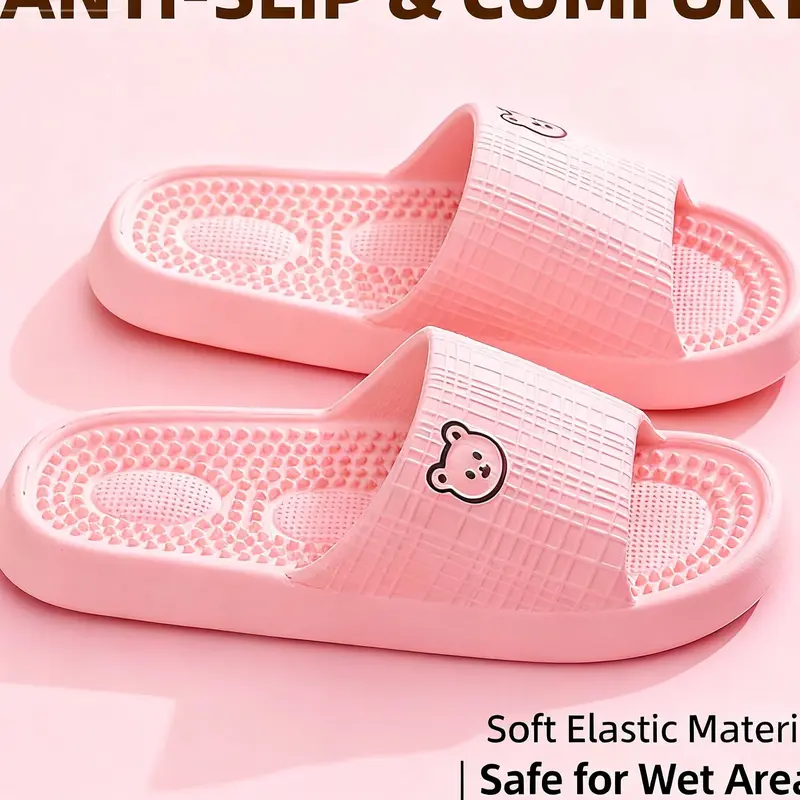 Women's 2-Pair Geometric Soft EVA Slide Sandals - Slides for Women, Slip-On, Cushioned Anti-Slip Sole, Cozy Ootd, Lightweight Casual Wear, All-Season Indoor/Outdoor Slippers