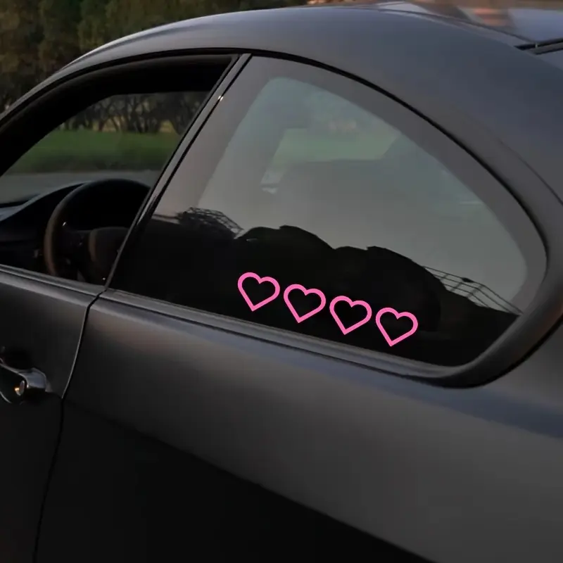 A sheet of fun heart-shaped car stickers, vinyl love stickers, Sticker for cars, Car Decal A sheet of fun heart-shaped car stickers, vinyl love stickers, Sticker for cars, Car Decal