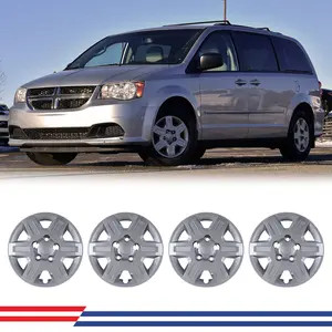 WOLFSTORM 16 Inch Hubcaps Wheel Cover Fit for 2008-2016 DODGE GRAND CARAVAN and 2008-2010 CHRYSLER TOWN & COUNTRY