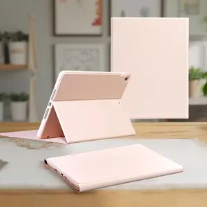 Solid Color Foldable Keyboard Protective Case with Pen Slot, 1 Count Multi-angle Folding Tablet Case, Tablet & Computer Accessories Compatible with iPad