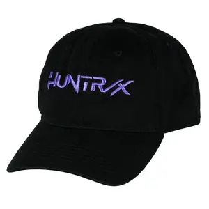 K-Pop Demon Hunters Baseball Hat HUNTR/X Embroidered Logo Curved Brim Cap with Adjustable Slide Buckle Adult OSFM