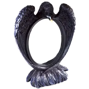Raven Mirror — 11.75 Inch Decorative Scrying Mirror for Witch Decor
