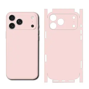 For iPhone 17 Pro Max Skin Sticker Solid Color Design Back Film for Frame Camera Protective Vinyl Decal (Not Phone Case)